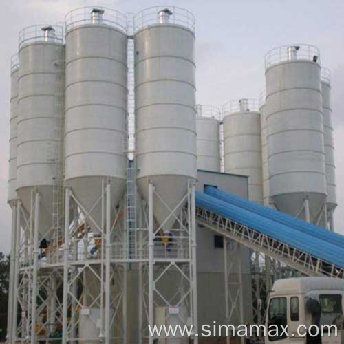 Export to Angola HZS90 Stationary Concrete Batching Plant